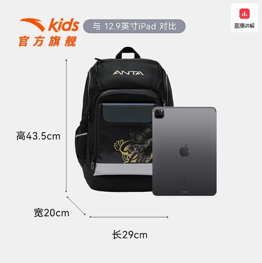 安踏儿童书包小学生书包男童飞鱼3.0PLUS书包大容量减负双肩包潮392518151 商品图2