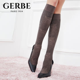 Gerbe格伯 法国进口女士中筒袜 豹纹女丝袜 GMSAF 97d