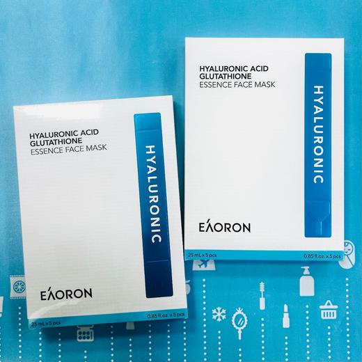 EAORON澳容玻尿酸谷胱甘肽水光面膜25mL x5片（007241） 商品图0
