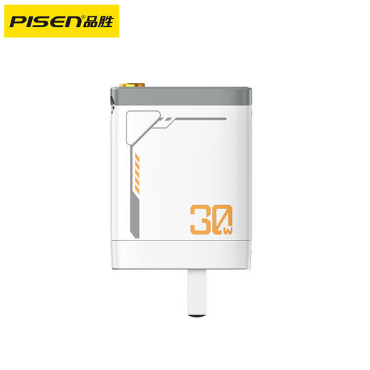 品胜 PD30W氮化镓伸缩自带线Type-C充电器2C1A快速充电器 商品图5