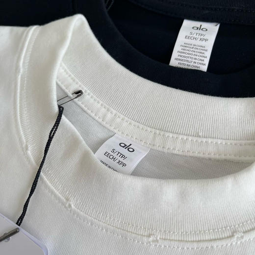 昂跑 夏季松弛感 休闲圆领 水洗磨破 短袖T恤 商品图14