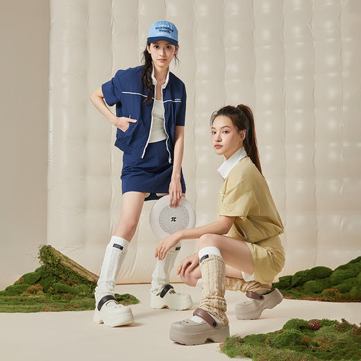 【珂专享】朴西叠叠乐洞洞鞋女款夏季厚底增高透气不臭脚包头拖鞋外穿沙滩鞋 商品图3