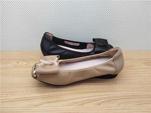 豪行22364747真皮时尚休闲低跟女鞋单鞋皮鞋 商品图3