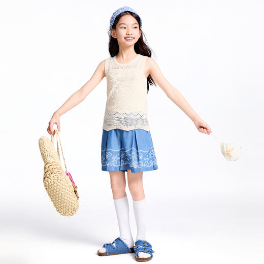 【实体店同款】女童针织背心夏季新款安奈儿童装AG522668 商品图5