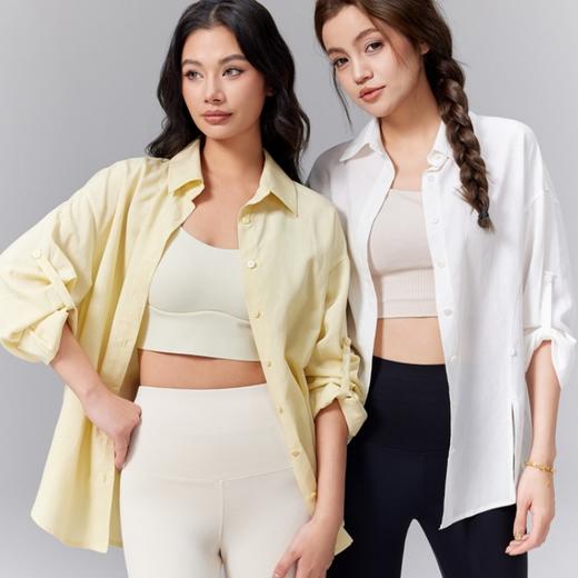 天丝亚麻衬衫MY2519，立体裁剪设计，夏天室外可做防晒开衫 商品图5