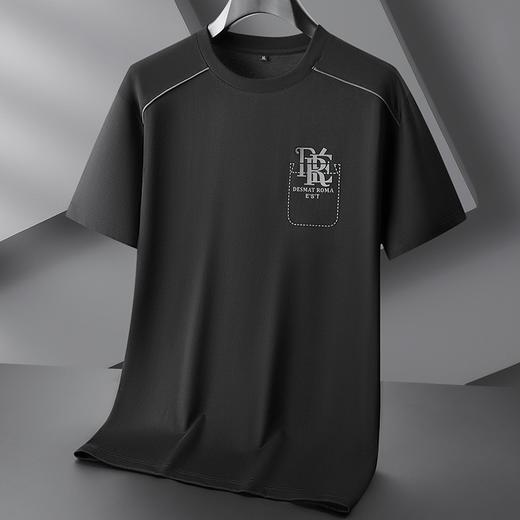 【丝光棉】【DPF】大依优型大码短袖T恤丝光棉半袖体恤衫男士大码肥佬潮流宽松休闲棉夏季新款 商品图1