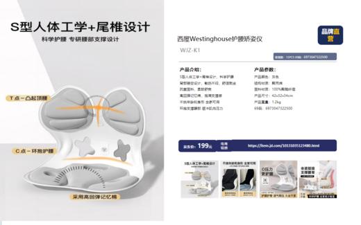 西屋护腰矫姿仪WJZ-K1 商品图1