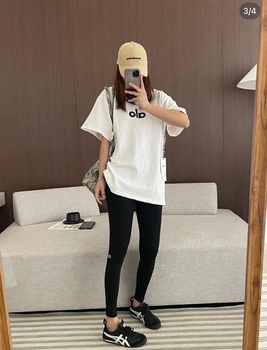 昂跑 夏季松弛感 休闲圆领 水洗磨破 短袖T恤 商品图13