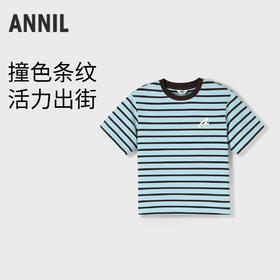 【实体店同款】男童圆领短袖针织衫夏季新款安奈儿童装AB521712