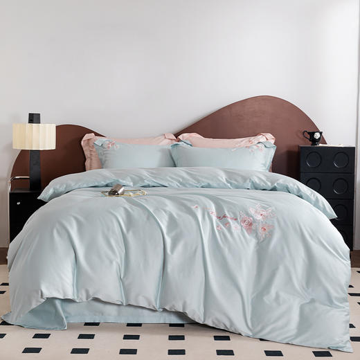 【多样屋专柜】多样屋花汐/粉-贡缎全棉四件套新款床上用品床单被套 商品图4