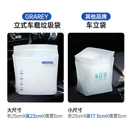 GRAREY（格瑞亚）立式车载垃圾袋 25个/包 商品图10