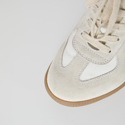 ROMI STUDIO升级版~米灰色德训鞋~百搭真皮德训鞋低帮运动鞋S3200 商品图1