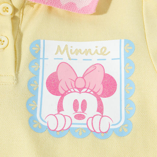 迪士尼【米妮冰感T恤】25夏季新款女童凉感短袖POLO衫亲肤透气休闲上衣ZD2ES003 商品图7