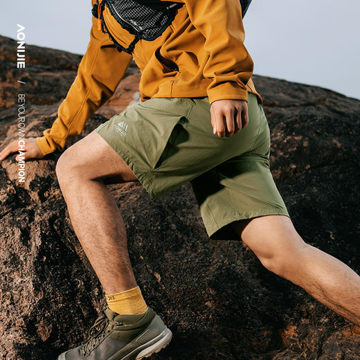 奥尼捷户外徒步速干运动短裤日常跑步运动健身短裤舒适透气防泼水速干短裤 商品图4
