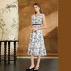 司歌碎花背心连衣裙显瘦优雅A911014x 商品缩略图0
