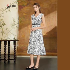 司歌碎花背心连衣裙显瘦优雅A911014x
