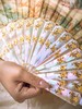 【已售】独角鹿西洋古董 1890年代法国Duvelleroy工坊签名创作描金母贝镂雕扇骨装饰钓鱼时光主题手绘扇面双面折扇 商品缩略图5