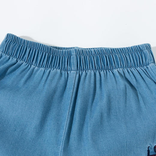 贝贝怡【天丝软牛仔】春夏新款男童牛仔裤亲肤透气休闲裤柔软宽松防蚊裤ZB2EK027 商品图7