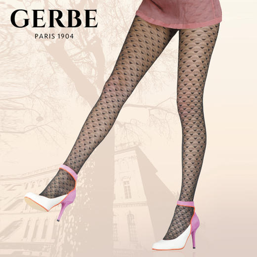 Gerbe格伯 100%法国原装进口女士连裤袜 性感肌理团女丝袜 GCNTA 商品图0