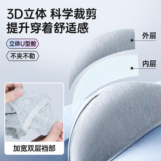 GRAREY（格瑞亚）纯棉日抛内裤7条  独立包装 商品图12