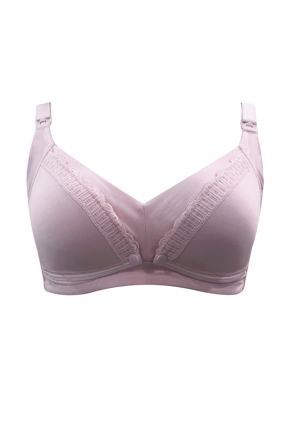 都市丽人内衣快乐妈咪薄莫代尔三排扣无钢圈3/4杯常规文胸LB22Z4