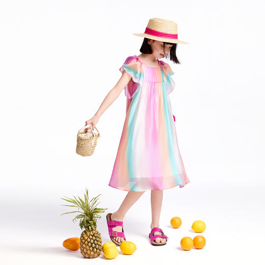 【实体店同款】女童短袖连衣裙夏季新款安奈儿童装AG523634 商品图3