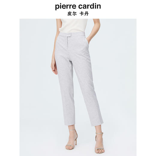 皮尔卡丹女装春季新款轻商务干练直筒西裤P4218T4033H0 商品图0