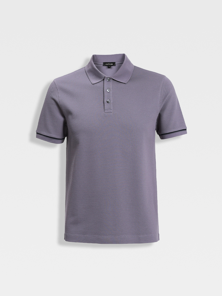 callisto海藻紫桑蚕丝混纺T恤