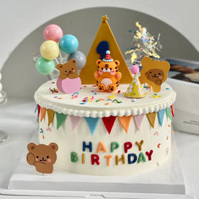 『男童蛋糕系列』派对小老虎