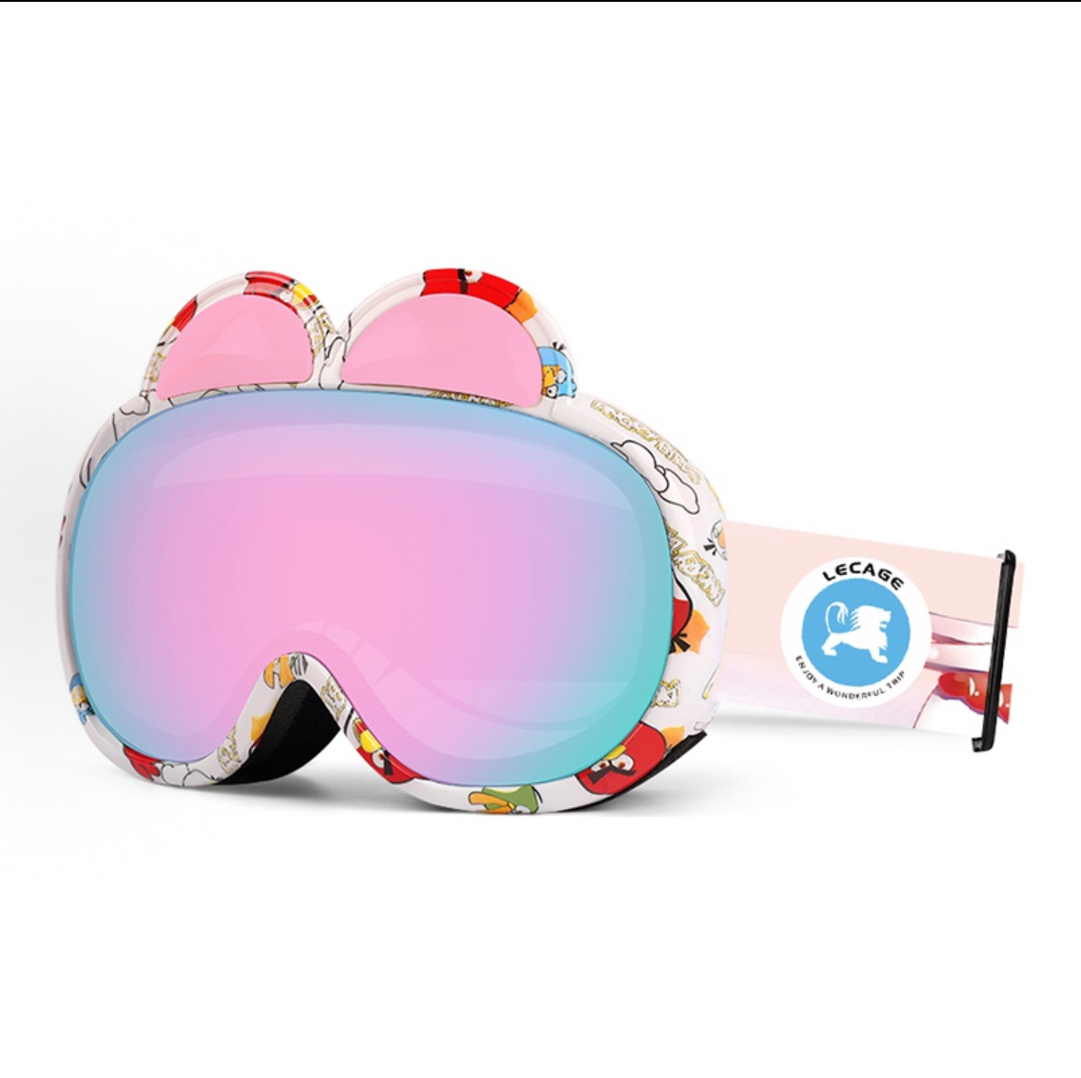乐凯奇 LECAGE 1104滑雪镜 儿童款 双层防雾高清镜片护目镜单双板滑雪眼镜