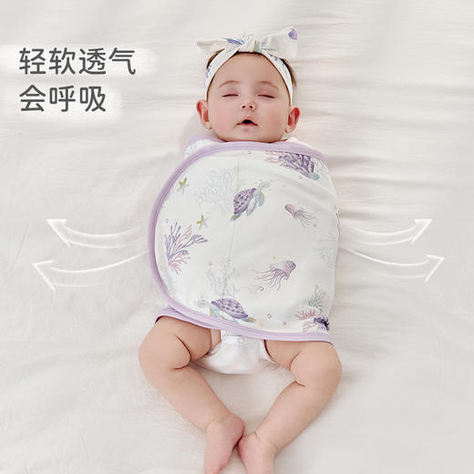 【2025年春夏新品】i-baby/英伦宝贝童梦奇境针织低敏恒温襁褓巾 商品图4