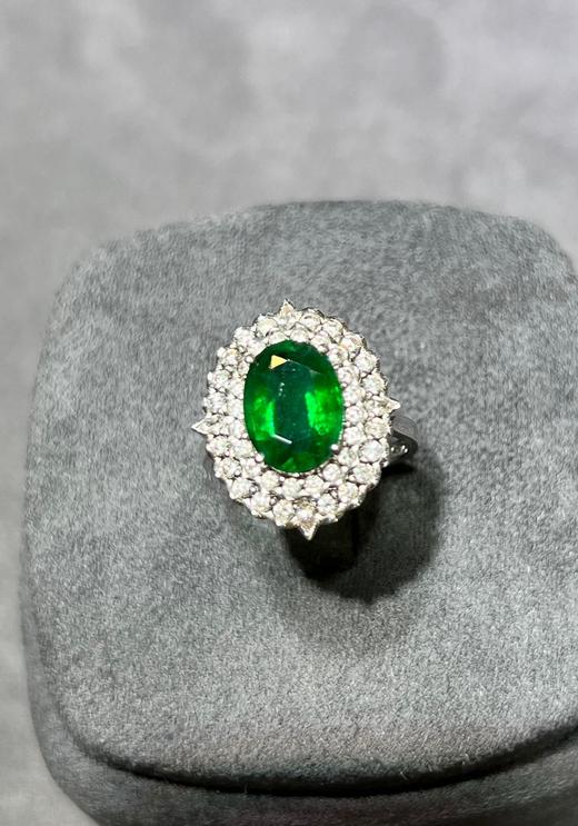 2.3ct刻面祖母绿戒指 商品图1