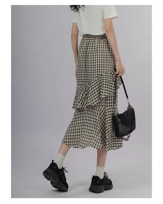 裁缝学苑AQ451复古开叉半身裙纸样女装裙子新款鱼尾裙不规则半裙样板 商品图2