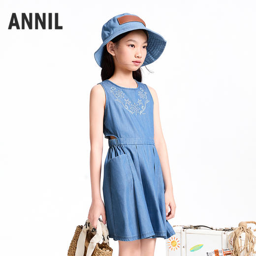 【实体店同款】女童无袖连衣裙夏季新款安奈儿童装AG523619 商品图2