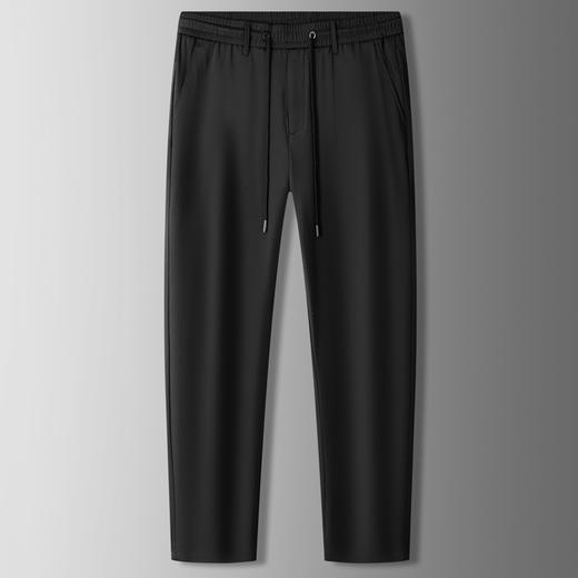 【特大码】【DKP】大依优型大码薄款冰丝松紧腰商务休闲裤弹力直筒运动男宽松大码免烫抗皱夏季长裤肥佬300斤 商品图0