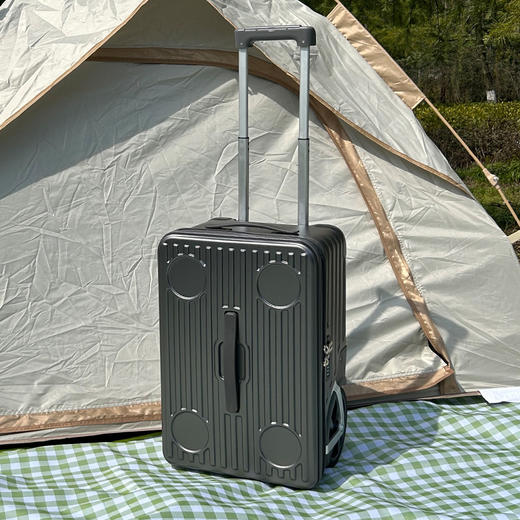 【户外行李箱超大轮】侧开盖直通款拉杆箱 24寸大容量露营PC旅行箱 国庆国庆出行 商品图6