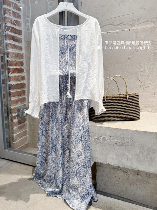 生活闪闪发光 | 春夏万能美好罩衫 亚麻人丝天然舒适 米杏色 商品图5