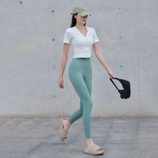 beemen瑜伽裤女高腰提臀蜜桃臀高弹运动训练紧身健身外穿 商品图3