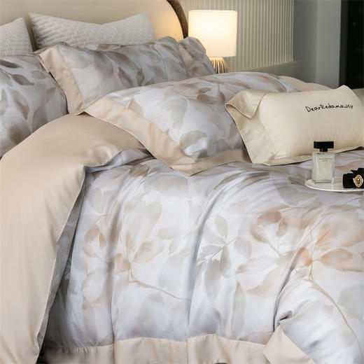 【品牌直营线下同款】【春夏新品60支极爽天丝四件套】奥地利进口兰精莱赛尔纤维四件套 凉感爽滑裸睡套件 商品图8