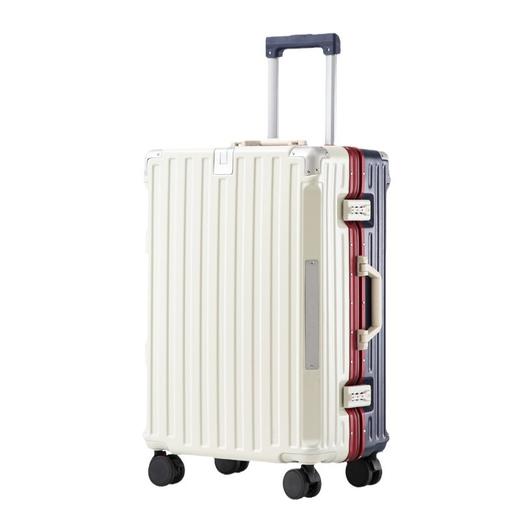 【行李箱大容量铝框拉杆箱】航空登机箱 加厚皮箱旅行箱 密码箱结实耐用  商品图4