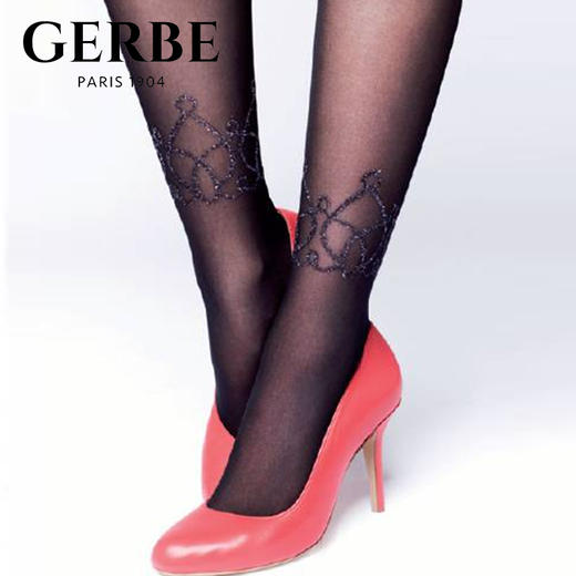 Gerbe100%法国原装进口女士丝袜 时尚欧美绣花女连裤袜女袜 GCDYN 商品图0