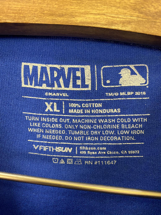 MARVEL 漫威 X MLB 美国职业棒球大联盟 短袖T恤 _SST(XL) 商品图2