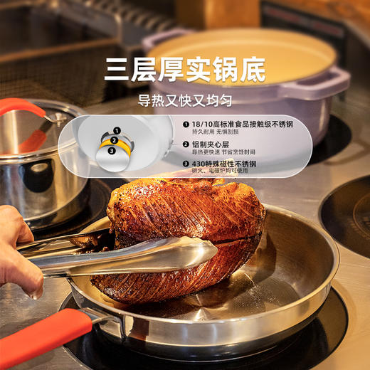 丝带系列-26cm单柄煎锅（5色） 商品图3