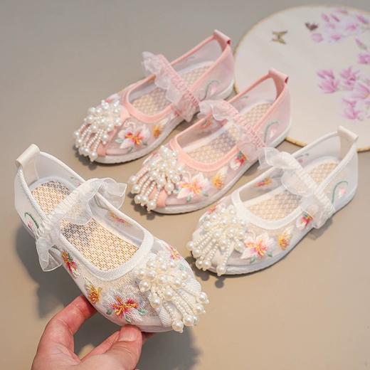 【苏城纪汉服绣花鞋】春夏款女童童鞋 珠花 商品图3