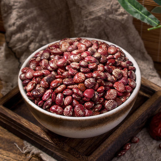 【食品】斑马豆肾形豆新货云南农家自种花芸豆红花豆子500克/袋 商品图1