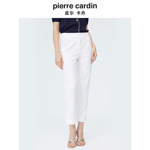皮尔卡丹女装新款都市干练高频百搭直筒西裤P4133T4020W0 商品图3