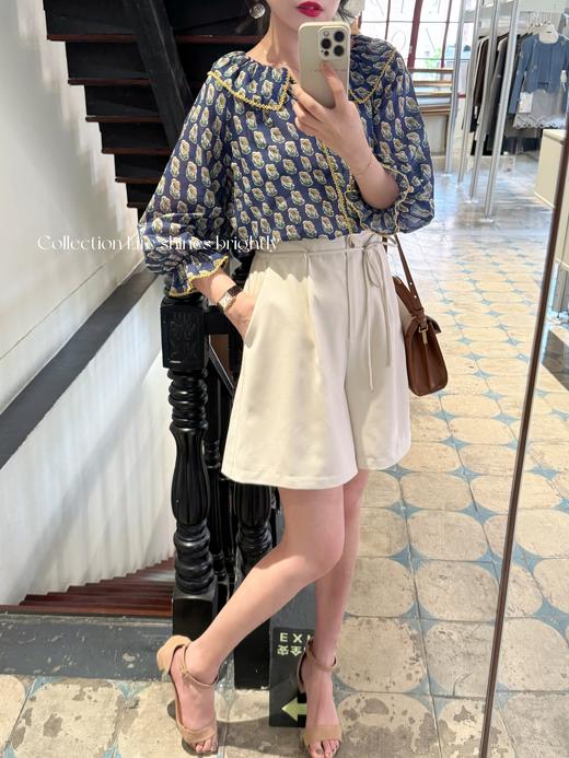 生活闪闪发光 | 质感很赞的好版型百搭简约短裤 奶油白 商品图2