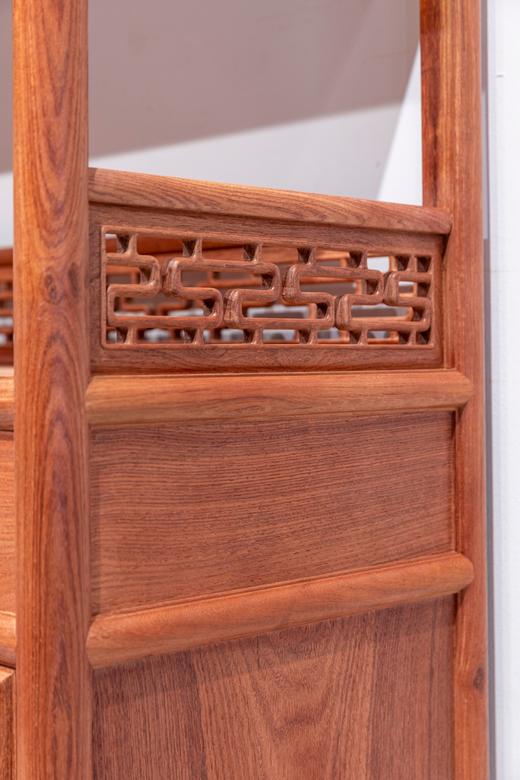 红桥红  家具严选  缅甸花梨（大果紫檀）【183双层书柜】 商品图4