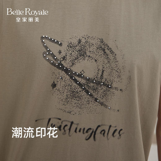 皇家丽美2025夏季新款男背心坎肩无袖T恤上衣圆领汗衫潮JJT92505 商品图4