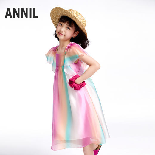 【实体店同款】女童短袖连衣裙夏季新款安奈儿童装AG523634 商品图2